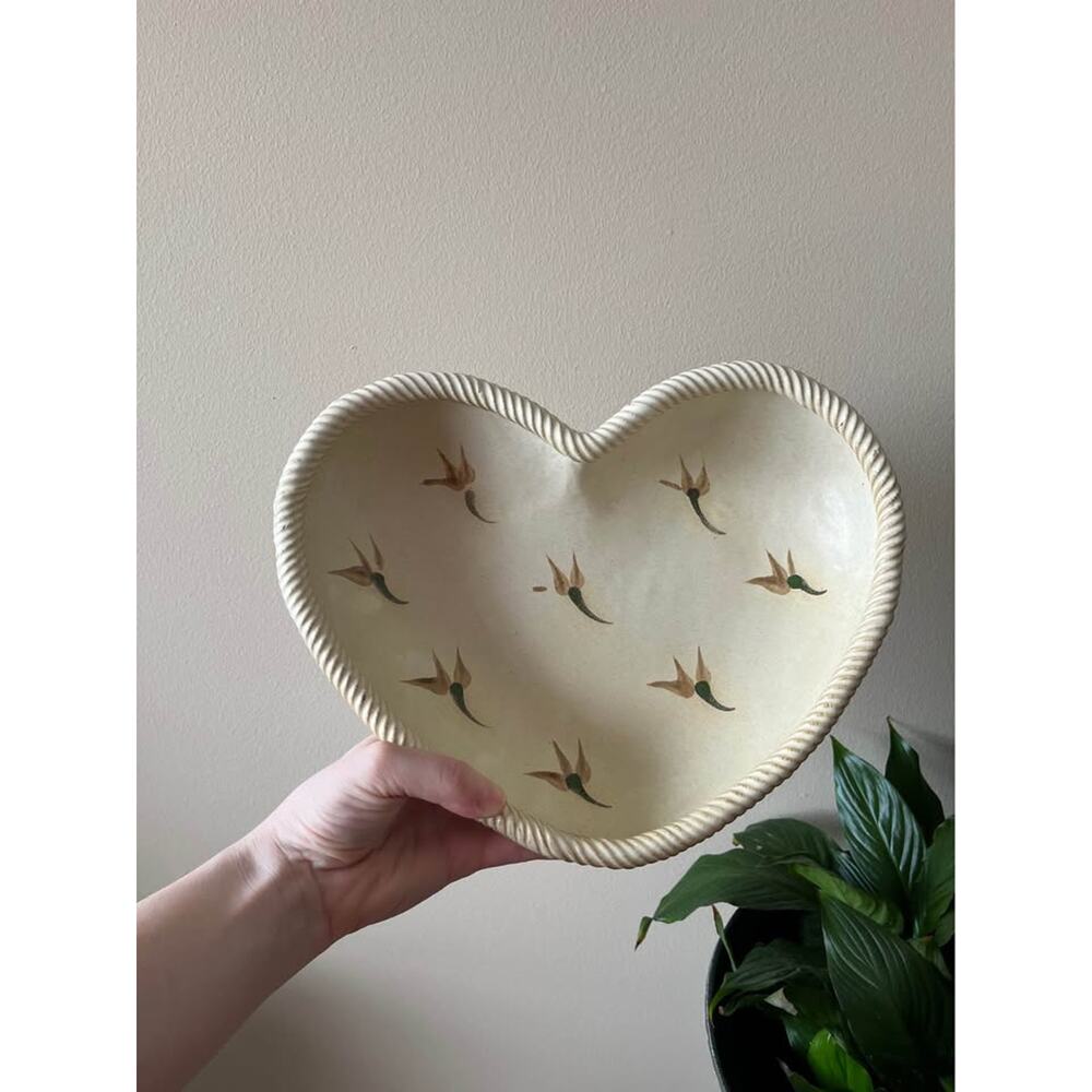 Heart Shaped Stoneware Dish